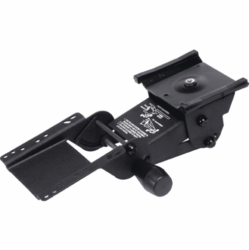Hafele Keyboard Arm, Echo, with 17" Track, black steel, Item# 632.68.301, 63268301, 632-68-301