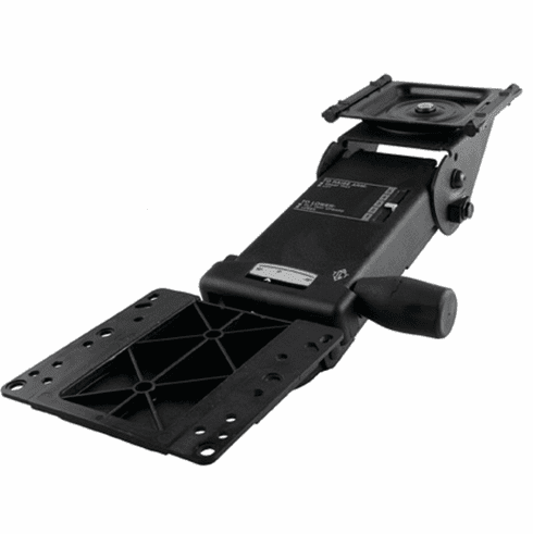 Hafele Keyboard Arm, Ovation, with 21 3/4" Track, black steel, Item# 632.68.385, 63268385, 632-68-385