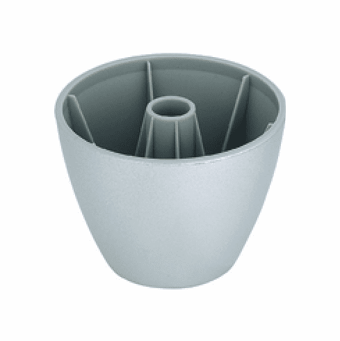 Hafele Glide, Plastic, 50 mm (2"), Height 50 mm (2"), Silver, Item# 634.00.900, 63400900, 634-00-900