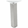 Hafele Furniture Foot, Square, Steel, brushed steel, 10" height, Item# 634.13.021, 63413021, 634-13-021