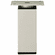 Hafele Furniture Foot, Square, Aluminum, 92 mm (3 5/8"), Matt nickel, Item# 634.16.421, 63416421, 634-16-421