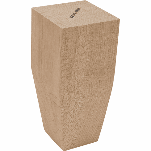 Hafele Square Wood Leg, 6", Maple, Item# 634.25.116, 63425116, 634-25-116