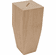 Hafele Square Wood Leg, 6", Maple, Item# 634.25.116, 63425116, 634-25-116