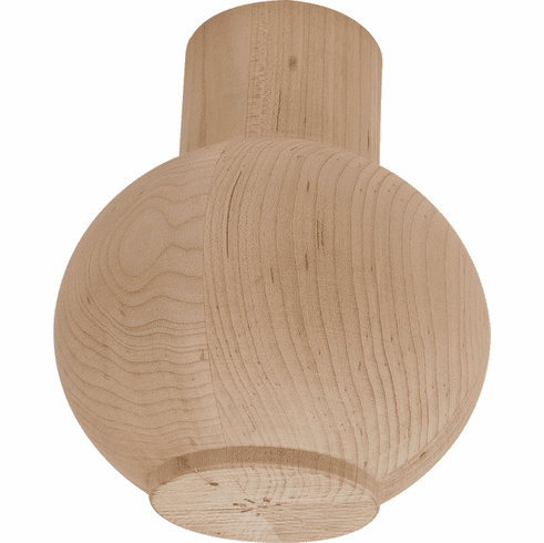 Hafele Bunn Foot, Diameter:5 x 6" H, Maple, Item# 634.26.116, 63426116, 634-26-116