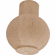 Hafele Bunn Foot, Diameter:5 x 6" H, Maple, Item# 634.26.116, 63426116, 634-26-116