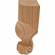 Hafele Claw Wood Leg, 6" Tall, Red Oak, Item# 634.27.400, 63427400, 634-27-400