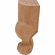 Hafele Claw Wood Leg, 6" Tall, Cherry, Item# 634.27.616, 63427616, 634-27-616