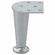 Hafele Furniture Foot, Aluminum, 100 mm (4"), Polished chrome, Item# 634.28.202, 63428202, 634-28-202
