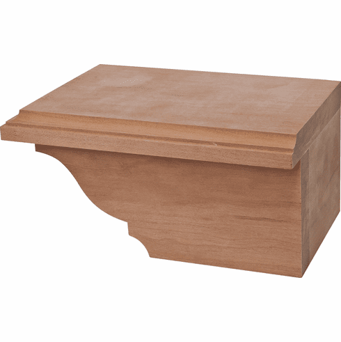 Hafele Cabinet Foot, Traditional, 4" x 7 3/4" x 4 7/8", Right, cherry, Item# 634.29.009, 63429009, 634-29-009