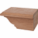 Hafele Cabinet Foot, Traditional, 4" x 7 3/4" x 4 7/8", Right, cherry, Item# 634.29.009, 63429009, 634-29-009