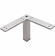 Hafele Furniture Foot, Steel, 129 mm (5 1/16"), brushed steel, Item# 634.47.401, 63447401, 634-47-401
