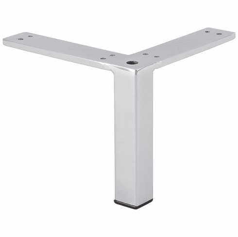 Hafele Furniture Foot, Steel, 231 mm (9 1/8"), brushed steel, Item# 634.47.402, 63447402, 634-47-402