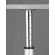 Hafele Diameter:60 mm, Adjustable KOYO Leg, Height adjustment range 300 mm (11 3/4"), Silver/Aluminum RAL 9006, Item# 635.01.271, 63501271, 635-01-271