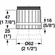 Hafele Leveler, Ø60 mm Component System, Press-fit, offers +1" of adjustment, Item# 635.06.009, 63506009, 635-06-009