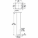 Hafele Support Leg, Single Column, 114 mm (4 1/2"), 698 mm (27 1/2"), Black with large leveler, Item# 635.35.371, 63535371, 635-35-371