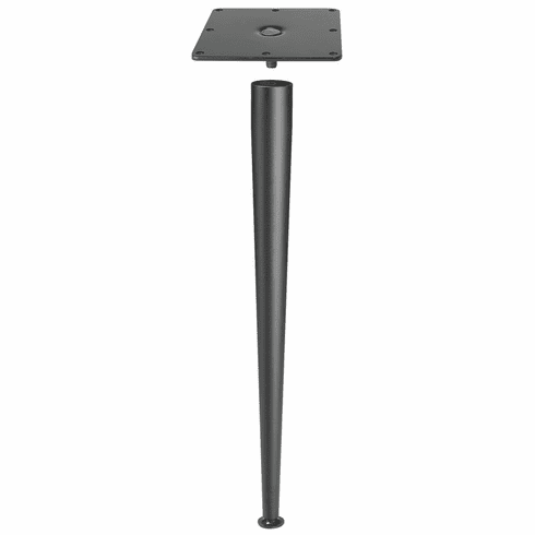 Hafele E-Leg, Tapered, 710 mm (28"), Black textured, Item# 635.37.376, 63537376, 635-37-376