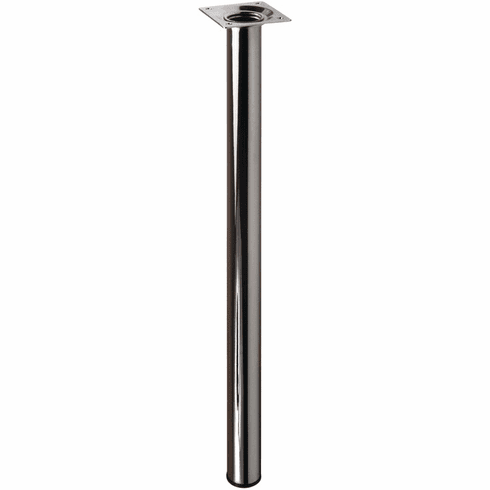 Hafele Mini Table Leg, 30 mm, Black semi-gloss, 100 mm (4"), Item# 635.48.310, 63548310, 635-48-310