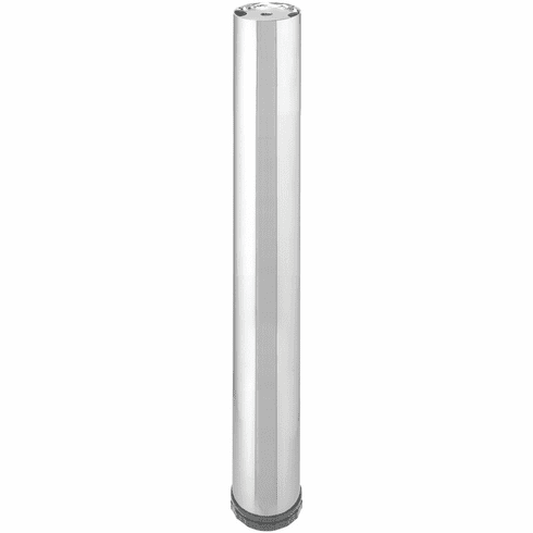Hafele E-Leg, 76 mm (3"), 710 mm (28"), Polished chrome, Item# 635.53.271, 63553271, 635-53-271