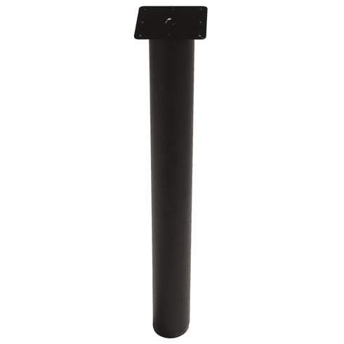 Hafele E-Leg, 76 mm (3"), 710 mm (28"), Black textured, Item# 635.53.372, 63553372, 635-53-372