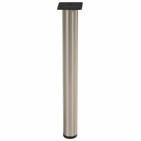 Hafele E-Leg, 76 mm (3"), 710 mm (28"), Satin nickel, Item# 635.53.471, 63553471, 635-53-471