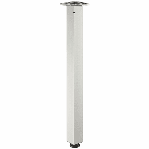 Hafele Table Leg, Square, 60 mm, Matt nickel aluminum, Item# 635.59.607, 63559607, 635-59-607