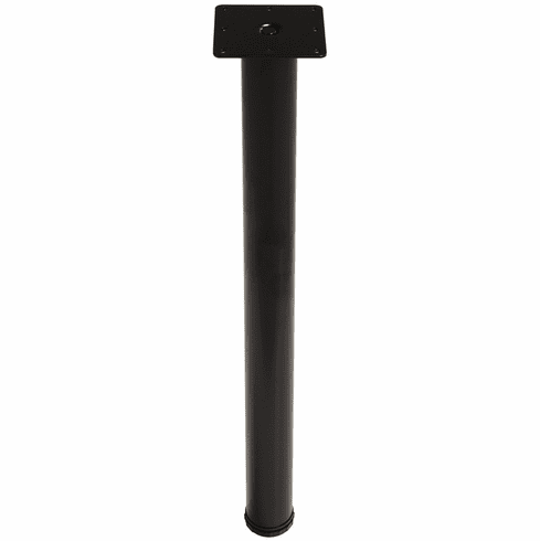 Hafele E-Leg, 60 mm, 710 mm (28"), Black semi-gloss, Item# 635.61.376, 63561376, 635-61-376