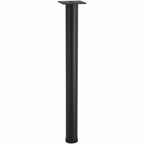 Hafele E-Leg, Ø60 mm, 876 mm (34 1/2"), Black textured, Item# 635.61.397, 63561397, 635-61-397