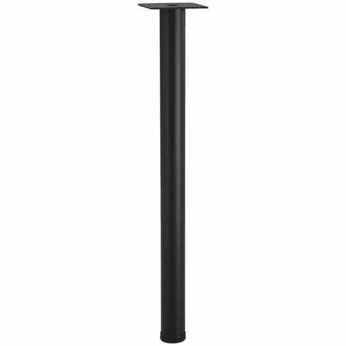Hafele E-Leg, Ø50 mm, 710 mm (28"), Black textured, Item# 635.68.373, 63568373, 635-68-373