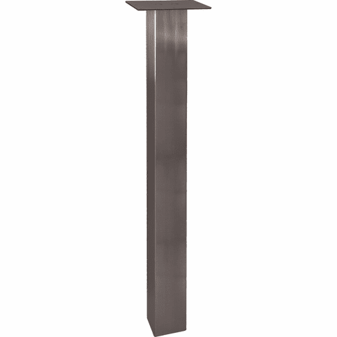 Hafele Table Leg, Square, 28 3/16" (716 mm), Item# 635.70.013, 63570013, 635-70-013