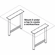 Hafele Support Leg, 610 mm Width, Height 698 mm (27 1/2"), Silver aluminum, Item# 635.73.201, 63573201, 635-73-201