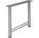 Hafele Support Leg, 610 mm Width, Height 698 mm (27 1/2"), Silver aluminum, Item# 635.73.201, 63573201, 635-73-201
