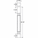Hafele Wood Post, 34 1/2" x 3 1/2" x 3 1/2" (H x W x D), Arcadian Collection, Maple, Item# 635.74.120, 63574120, 635-74-120