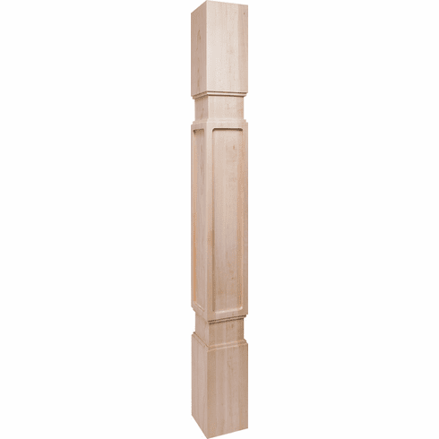 Hafele Wood Post, 34 1/2" x 3 1/2" x 3 1/2" (H x W x D), Transitions Collection, Maple, Item# 635.74.180, 63574180, 635-74-180