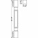 Hafele Wood Post, 34 1/2" x 3 1/2" x 3 1/2" (H x W x D), Transitions Collection, Maple, Item# 635.74.180, 63574180, 635-74-180