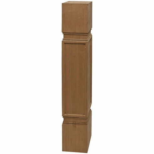 Hafele Wood Post, 40 1/2" x 5 1/2" x 5 1/2" (H x W x D), Arcadian Collection, Cherry, Item# 635.74.670, 63574670, 635-74-670