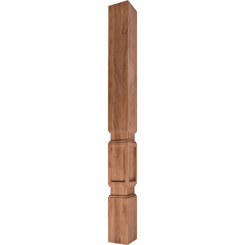 Hafele Vanity Wood Post, 34 1/2" x 3" x 3", Prairie Collection, Cherry, Item# 635.75.002, 63575002, 635-75-002