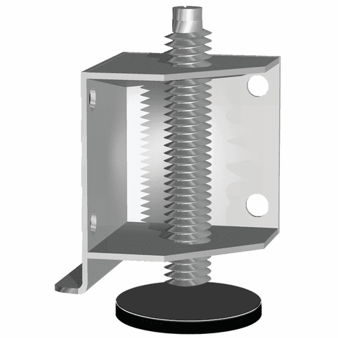 Hafele Base Leveler, with Corner Support, Load bearing capacity 150 kg (330 lbs.), Item# 637.37.904, 63737904, 637-37-904