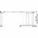 Hafele Adjustable Table 3-Leg System, STAR, silver, Item# 637.45.297, 63745297, 637-45-297
