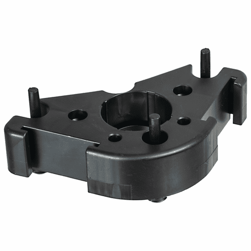 Hafele Corner Mounting Plate, Hfele AXILO Cabinet Leveling System, for applying toe-kick returns, With pound-in pins which expand the dowels securely inside the 10mm holes, Item# 637.76.343, 63776343, 637-76-343
