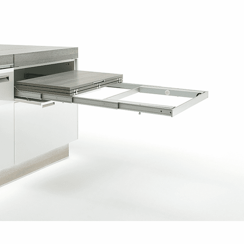 Hafele Pull-out table and folding fitting, with folding table leg, Internal installation width: 862 (34"), Item# 642.19.928, 64219928, 642-19-928