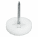 Hafele Furniture Glide, Height 5 mm, Knock-in, 10 mm (3/8"), white, Item# 650.02.100, 65002100, 650-02-100