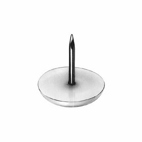 Hafele Furniture Glide, Height 5 mm, Knock-in, 13 mm (1/2"), white, Item# 650.02.137, 65002137, 650-02-137