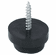 Hafele Furniture Glide, height 10 mm, Screw-in, For knocking in, Black,  24 mm (1"), Item# 650.19.324, 65019324, 650-19-324