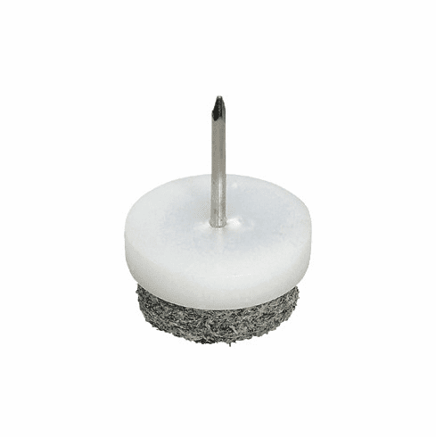 Hafele Furniture Glide, with Felt Pad, height 10 mm, Knock-in, Ø 20 mm (13/16"), Item# 650.20.206, 65020206, 650-20-206