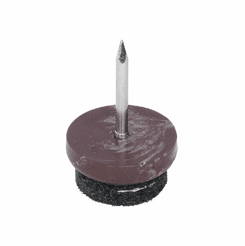Hafele Furniture Glide, with Felt Pad, Knock-in, 9 mm,  24 mm (1"), Item# 650.21.124, 65021124, 650-21-124