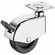 Hafele Caster, M10 Stem, Load-Bearing Capacity 110 lbs, Wheel 50 mm (2"), with screw-on plate, with brake, Item# 660.19.261, 66019261, 660-19-261