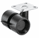 Hafele Twin Wheel Caster, Load-Bearing Capacity 35 kg, Swiveling, With brake and screw-on plate, Black, Item# 660.33.371, 66033371, 660-33-371