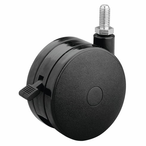 Hafele Large Twin Wheel Caster, with Brake, 76 mm (3"), Item# 660.58.323, 66058323, 660-58-323