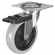 Hafele Caster, Plate Mount, with Brake, Load-Bearing Capacity 66 lbs., Wheel 75 mm, Item# 663.25.921, 66325921, 663-25-921