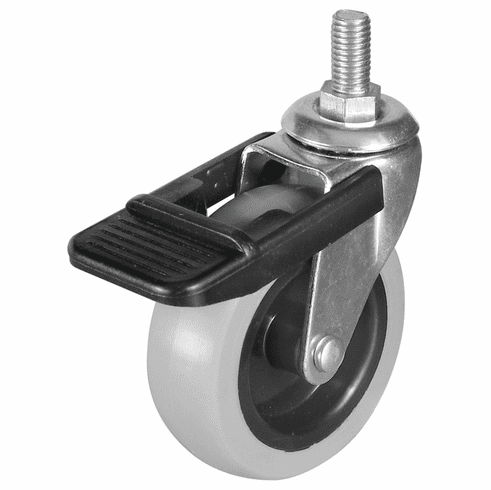 Hafele Swiveling Caster, M10 Stem, Load-Bearing Capacity 66 lbs., 75 mm, Item# 663.25.922, 66325922, 663-25-922